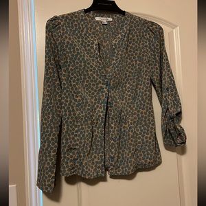 Forever 21 Button up Long Sleeve Blouse Size Small